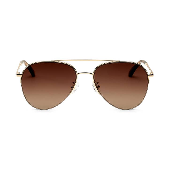 MVP Mid-Size Aviator Sunglasses, Polarized Nylon Lenses for wholesale by Eleventh Hour