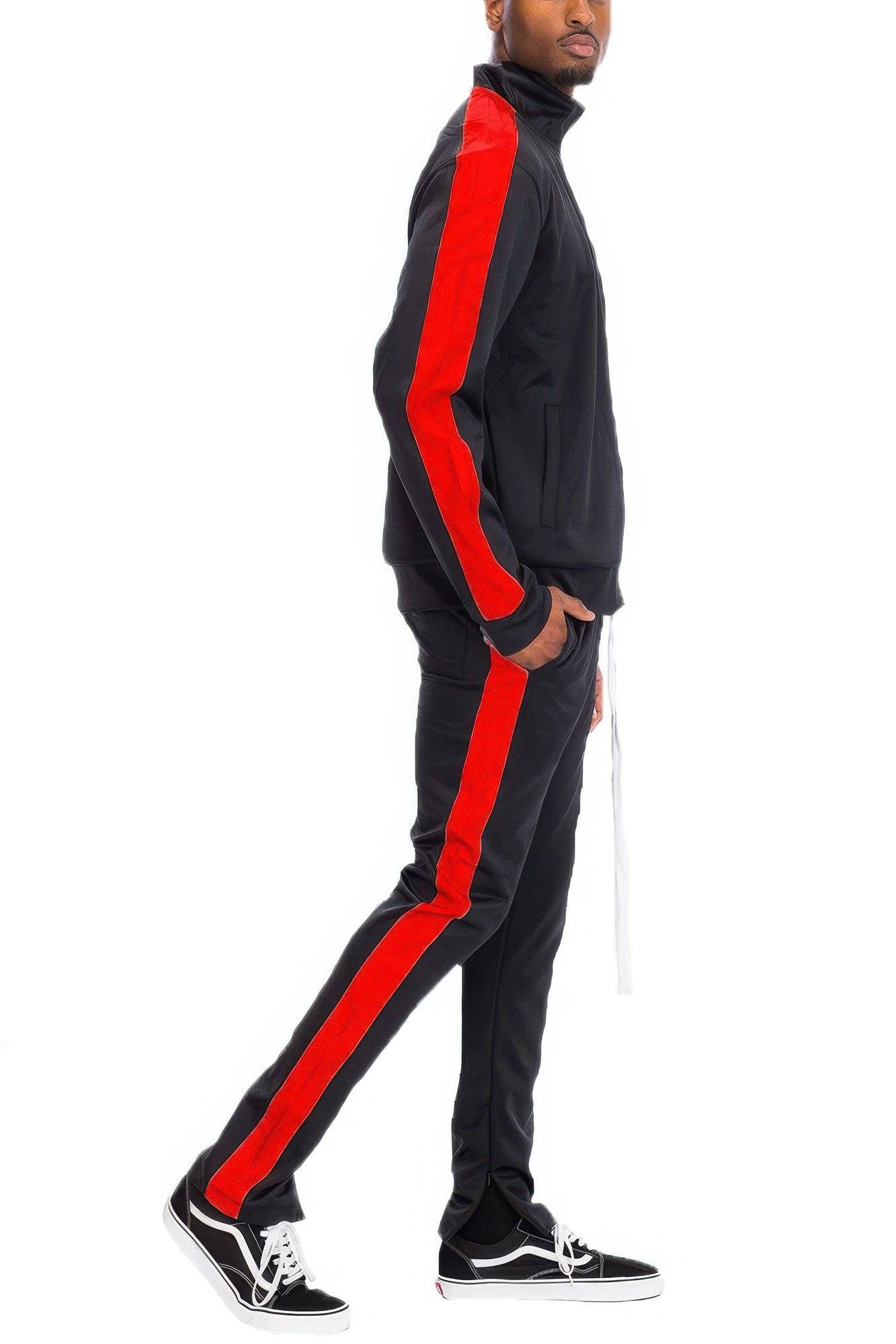 CC Wholesale Clothing – wholesale Tracksuit – Men′s – Single Stripe Track Set0