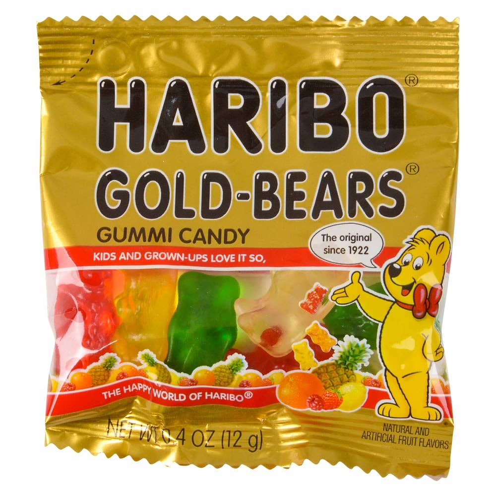 La Luna Bella - Toys – Engroshandel Bolcher – HARIBO MINI GULD GUMMY BJØRN 54PC TUB LLB slik1