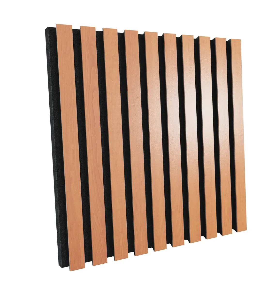 ATB-Sound sp. z o. o. – Painel decorativo por atacado – Painéis acústicos de madeira «Pole» | 50x50x5 cm | Absorção sonora5