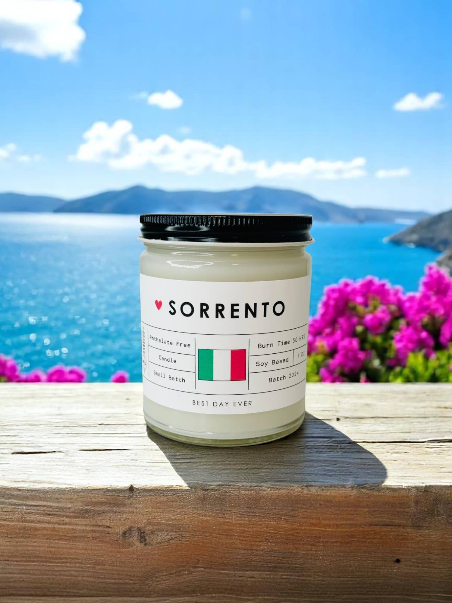 White Sorrento, Italy Candle for wholesale on Faire2