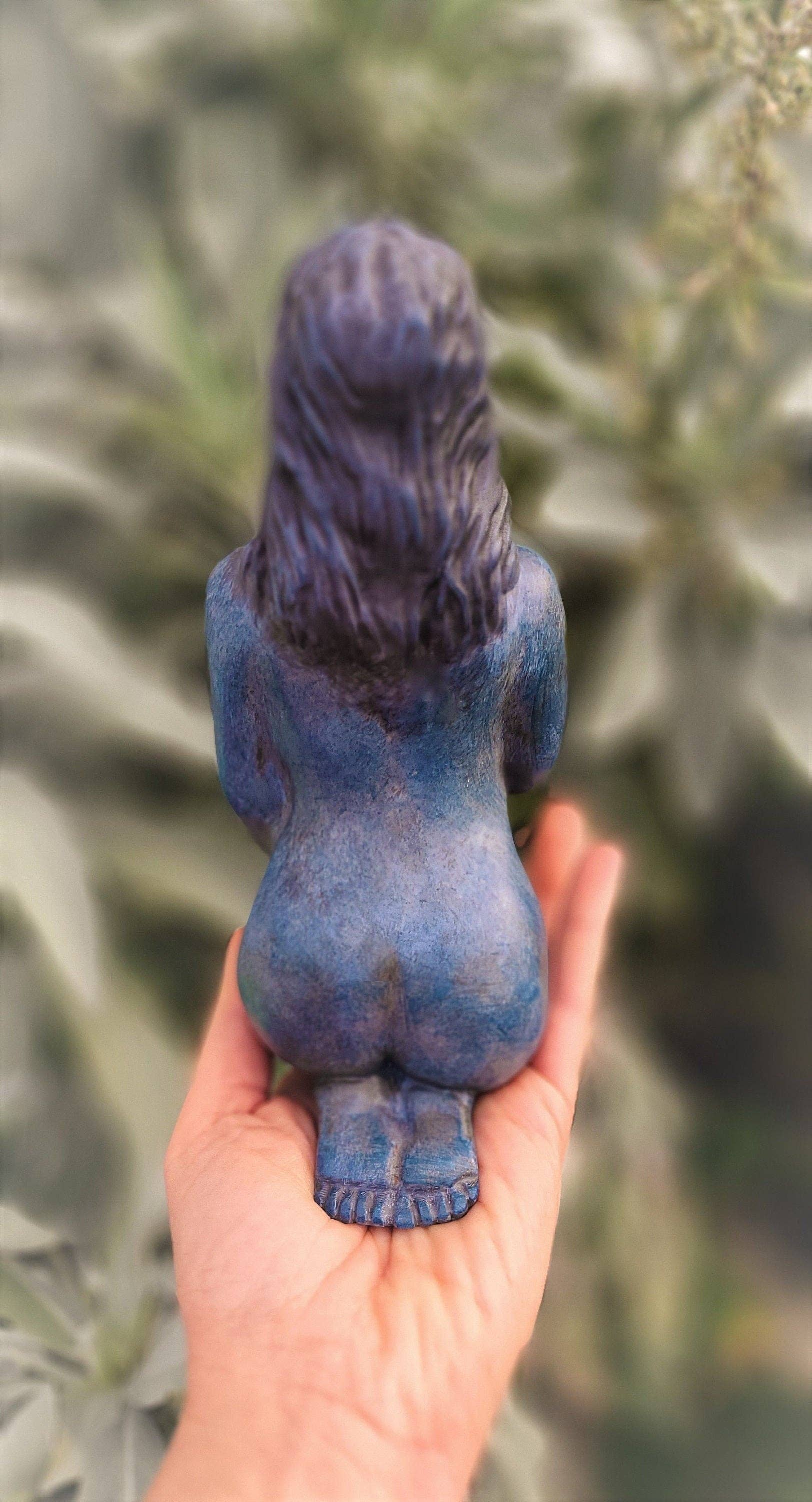 Shaping Spirit - Wholesale Sculpture - Self Love Blue and Gold Sculpture – Symbol of Healing, Compassion & Inner Strength | Meaningful Spiritual Art2