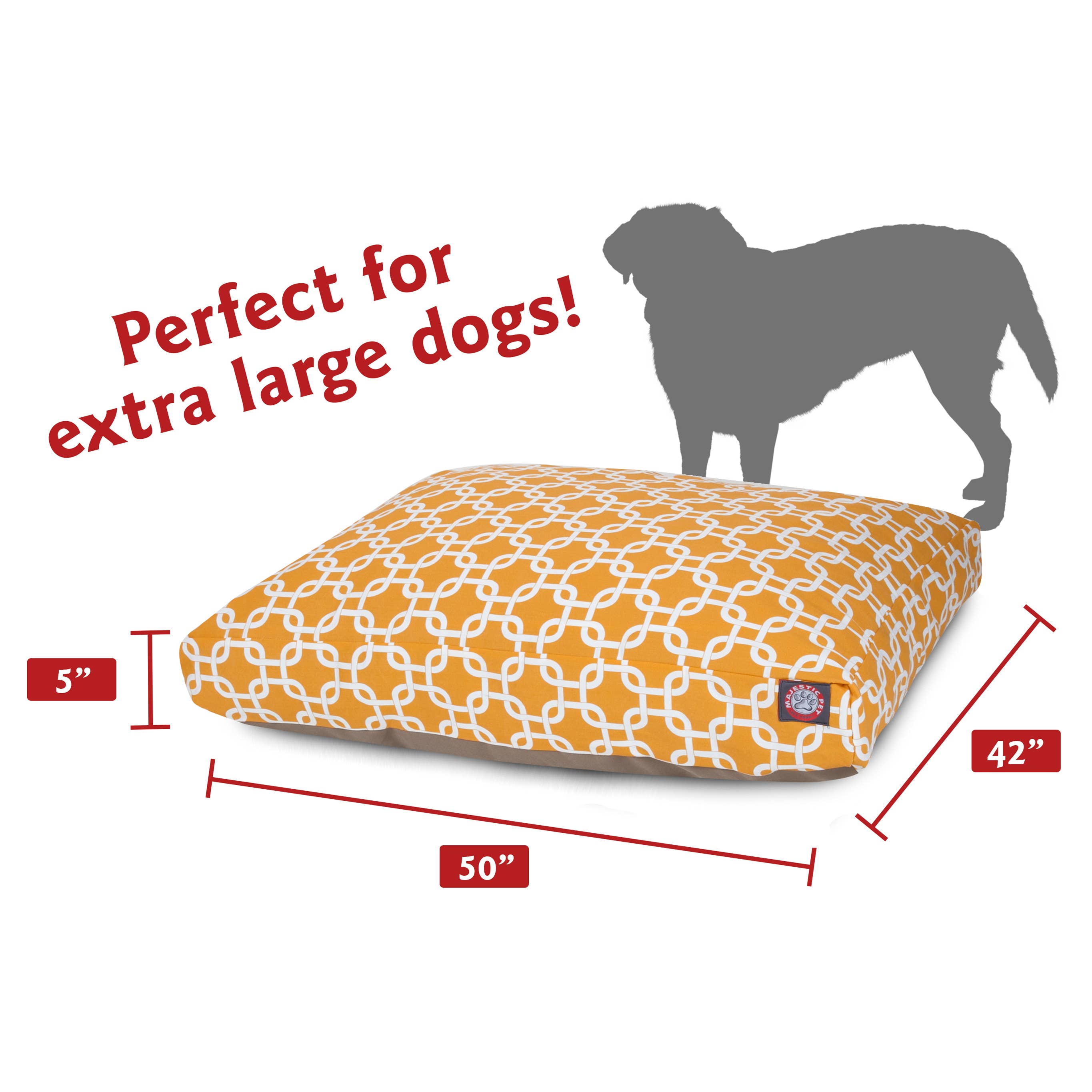 Majestic Pet Products - Vente Panier – chien - Lit pour chien Links Rectangle56