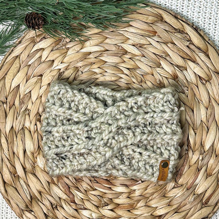 Ellikin Knits - Wholesale Fashion Headband - Women's - Pamn Headband in Oatmeal0