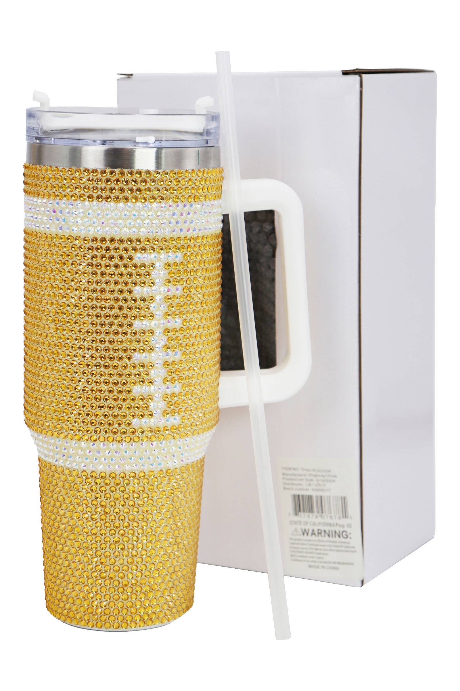 Cap Zone - Wholesale Insulated Mug/Tumbler - Football Gameday Bling Glam Insulated Tumbler1