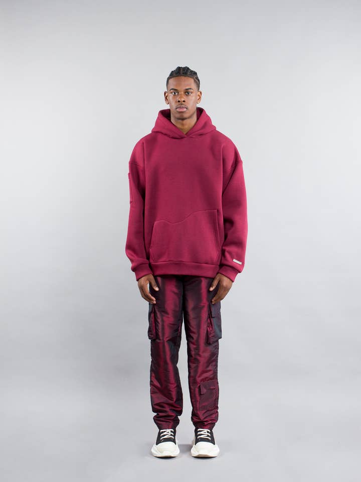 SOHO HOODIE BURGUNDY för wholesale av ATHRTY Amsterdam