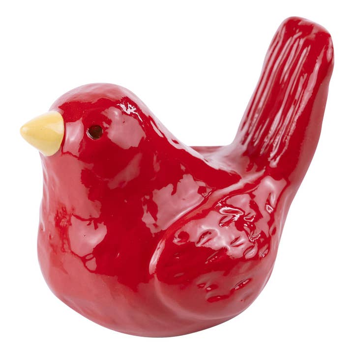 Ceramic Red Bird for wholesale by Glory Haus