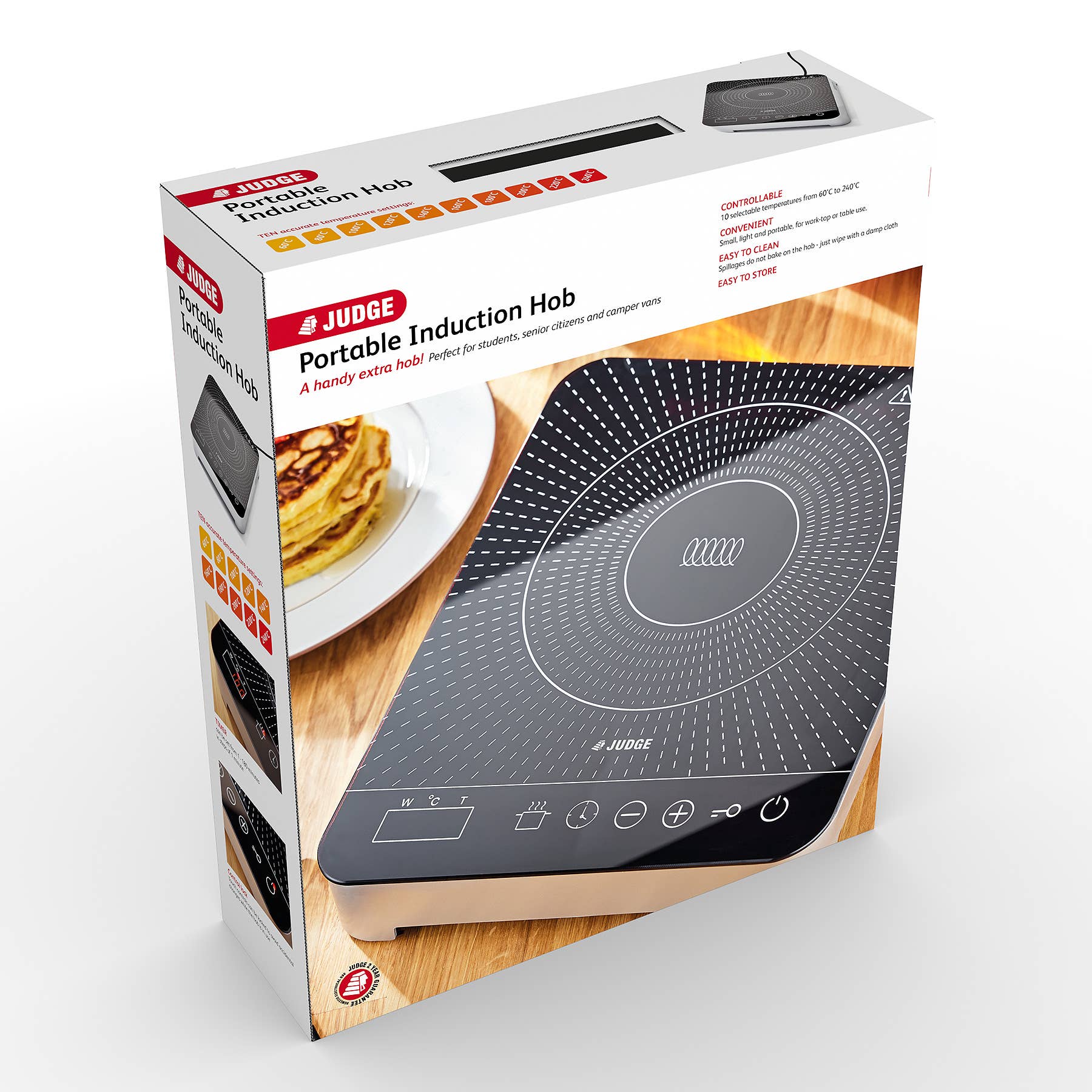 Judge UK – wholesale Köksapparat – Judge UK induktionshäll med brittisk kontakt5