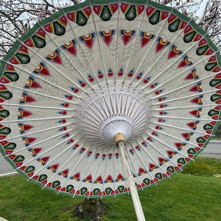 WAX PAPER PARASOL, White Pool Umbrella, Boho Umbrella, Garden Umbrella for wholesale by baligood