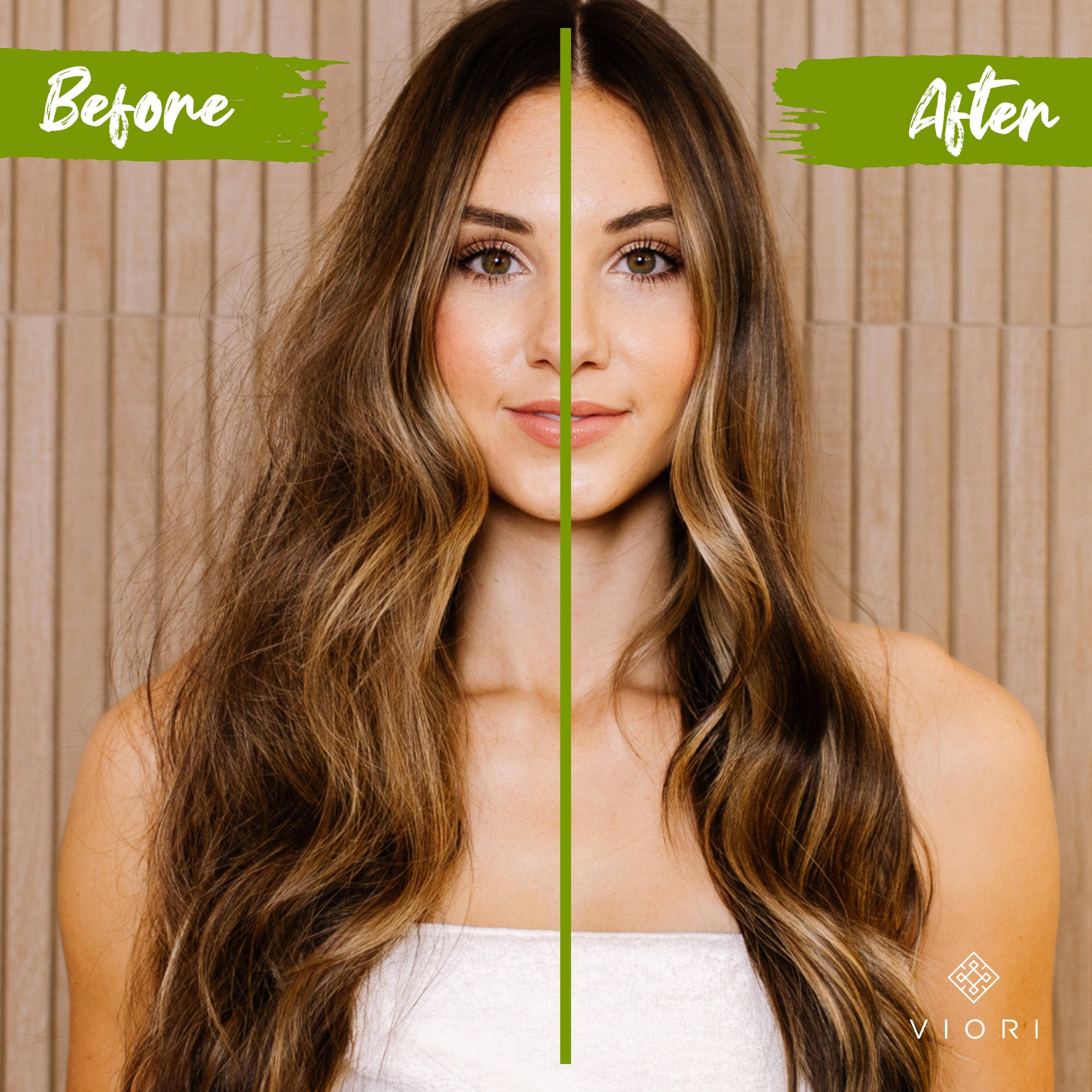 Viori Beauty - Vente Après-shampoing - Savon revitalisant au riz avec huile essentielle d’arbre à thé et menthe | Tous types de cheveux4