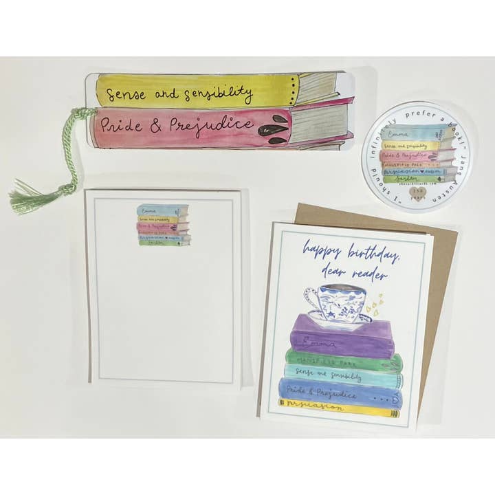 She Said It. – Adesivo por atacado – Autocolante de Pilha de Livros de Jane Austen1