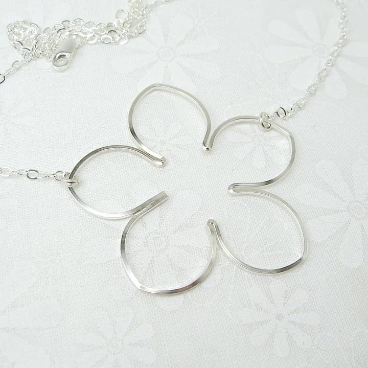 Blossom Silver Necklace for wholesale by Cloverleaf Jewelry