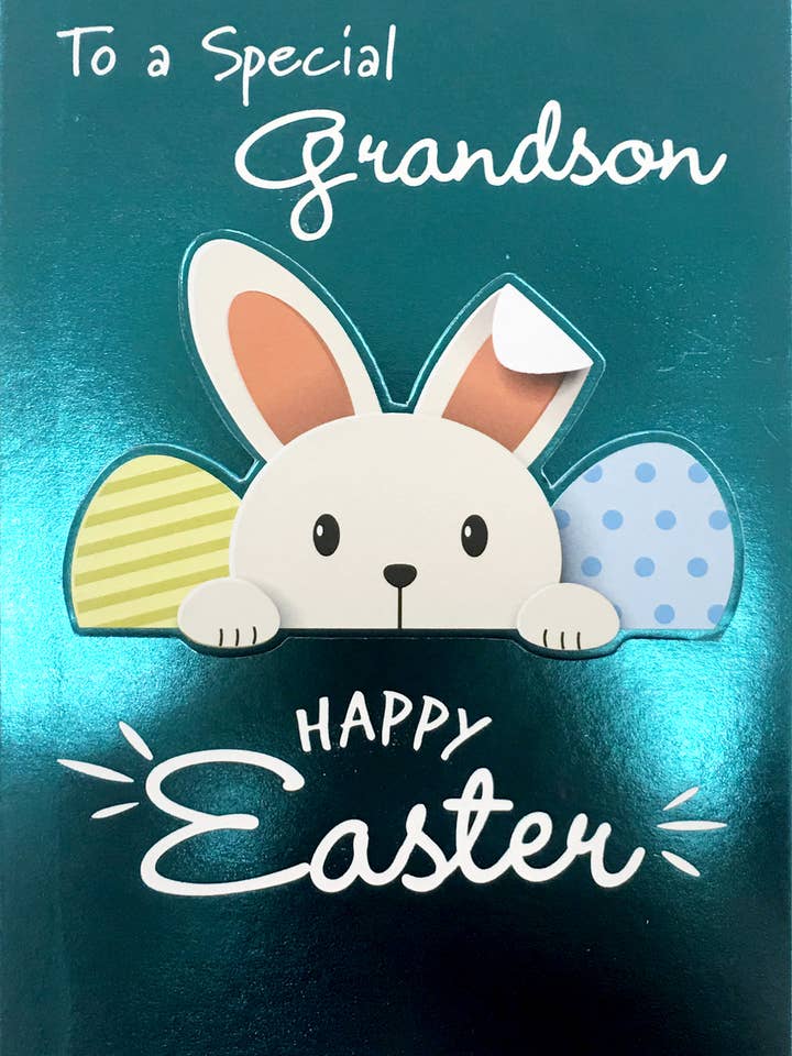 Rosedale Gold Easter Greeting Cards - Grandson (3pk) 39557 for wholesale by A-Line Greetings
