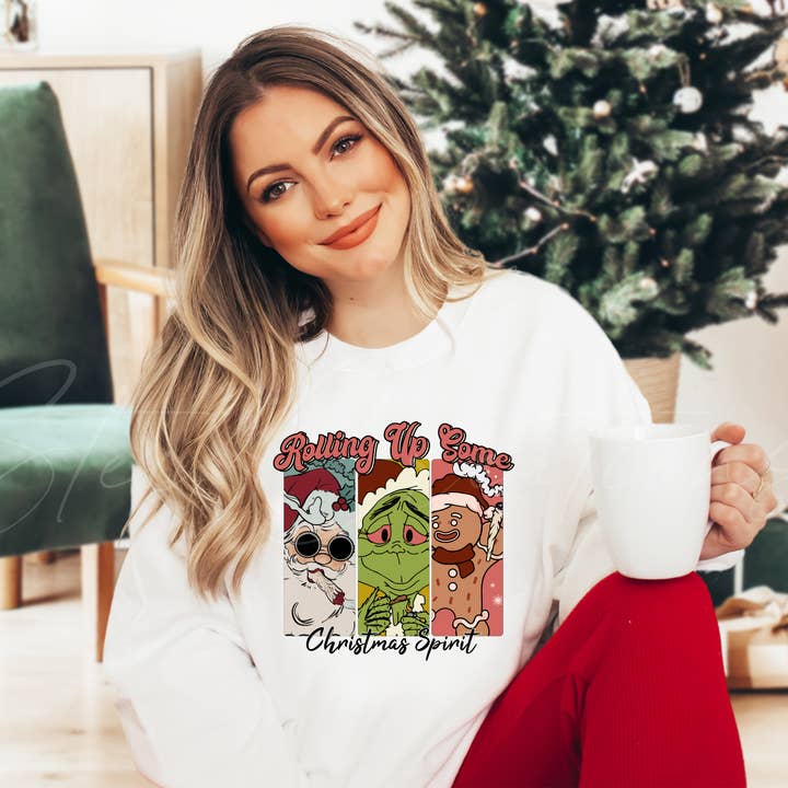 Felpa Rollin' Up Some Christmas Spirit per la vendita all'ingrosso da parte di Stec Creations