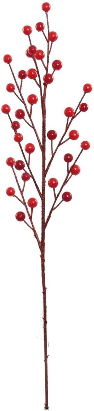 Larksilk - Wholesale Christmas Decoration - 18" Berry Berries Faux Christmas Collection2