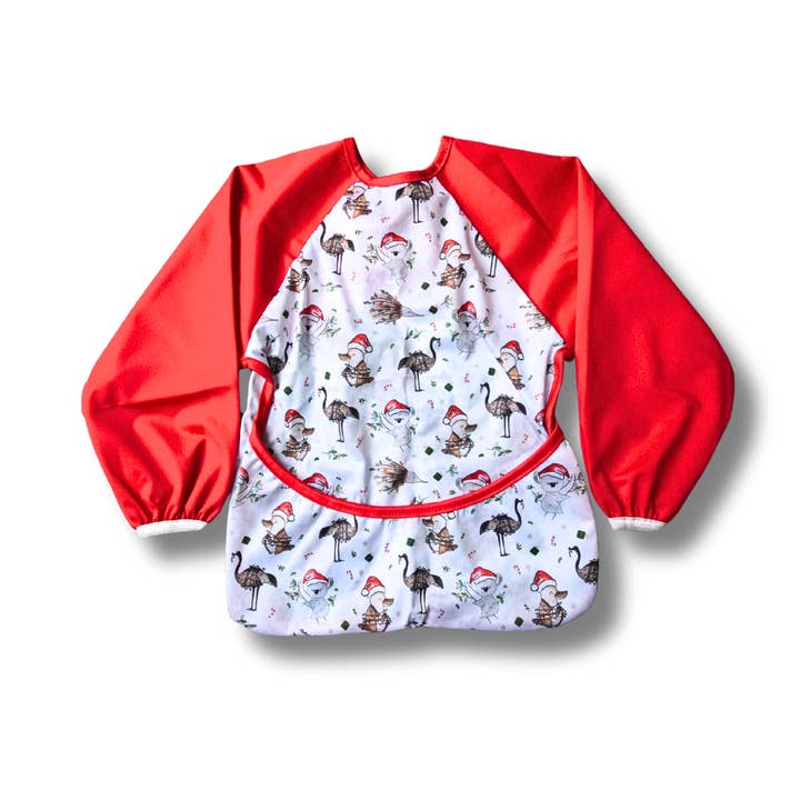 Sleeved Smock / Bib - Aussie Christmas for wholesale by Itti