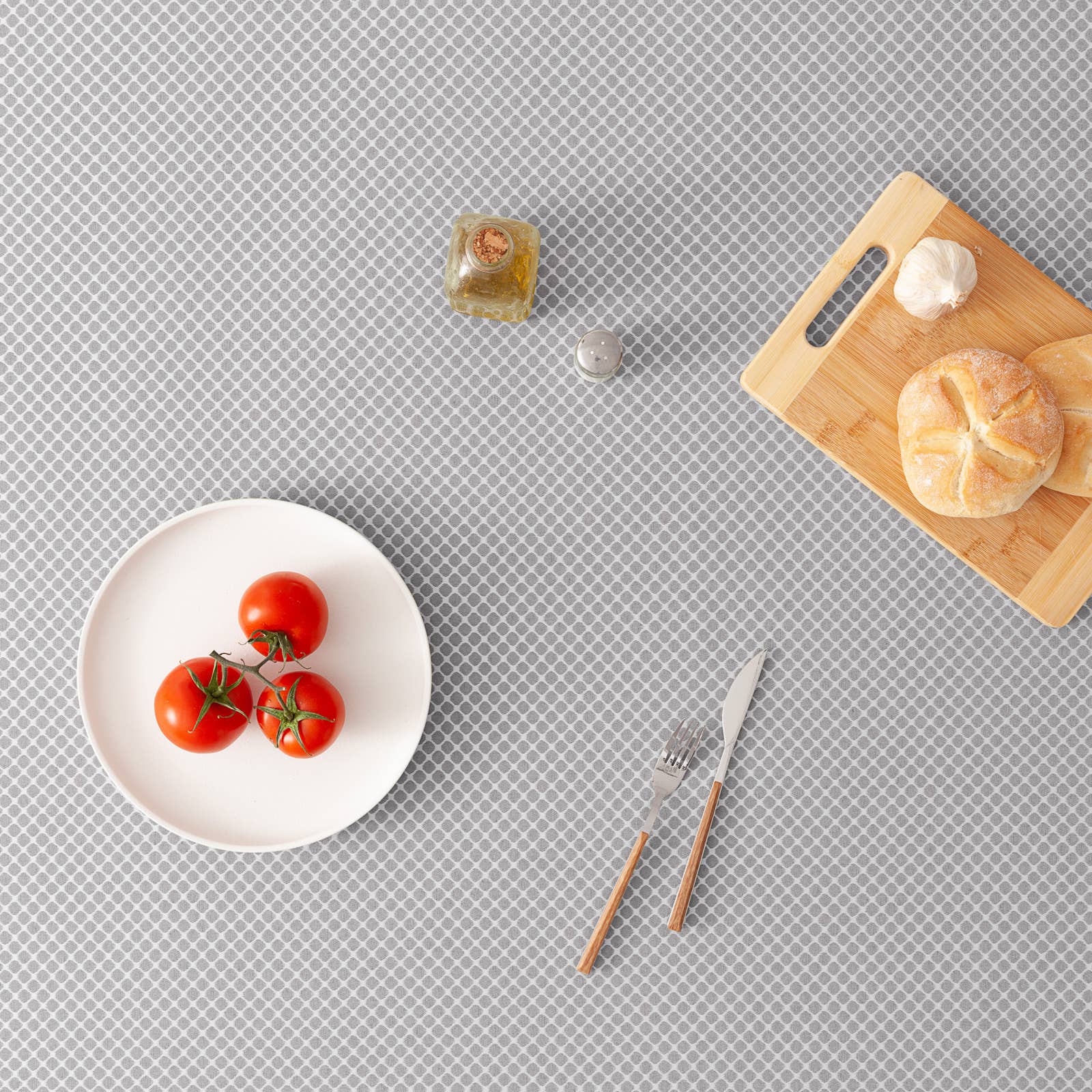 GAMUSI - Vente Nappes - Nappe imperméable jacquard coton géométrique LOSAN9