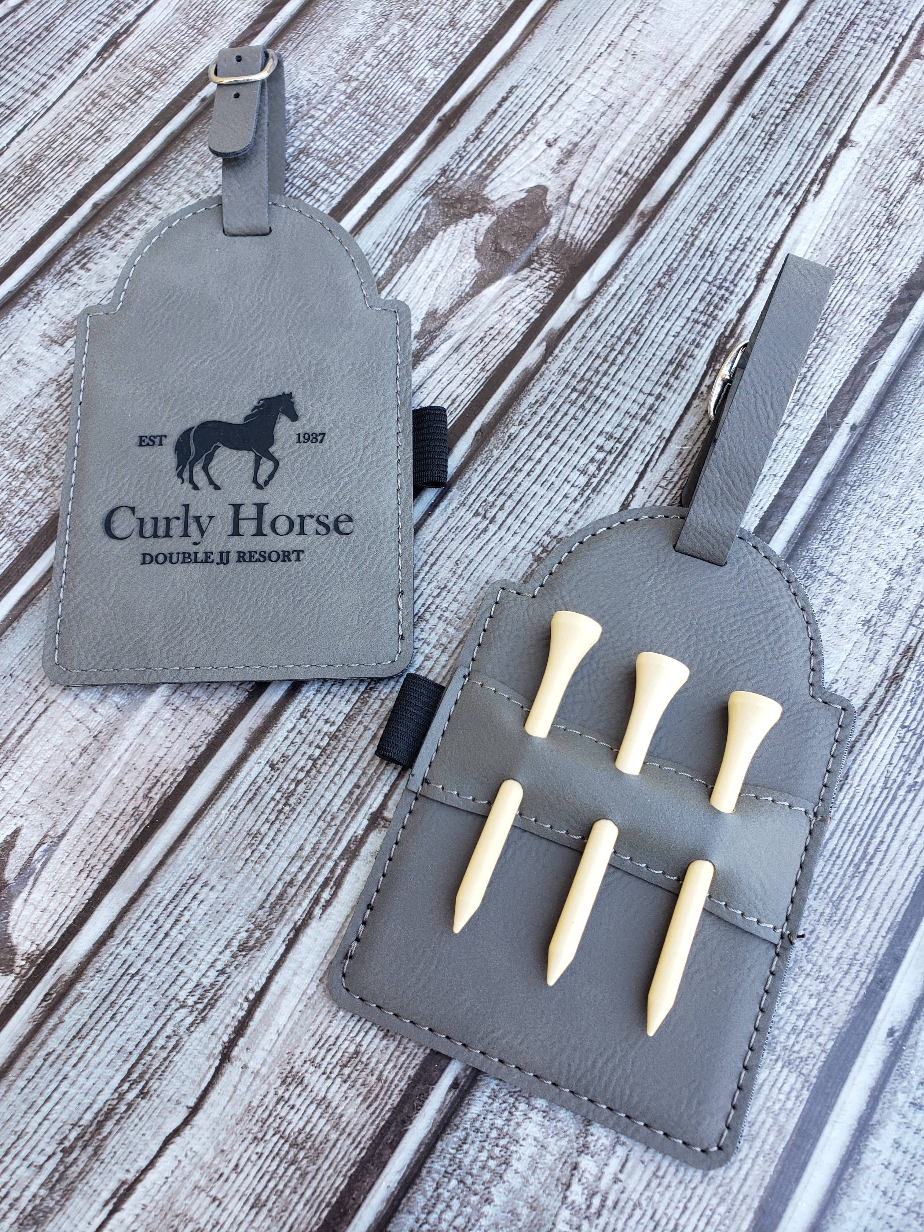 The Rural Home - Vendita all'ingrosso Accessori sportivi - Etichetta per Borsa da Golf Personalizzata all'Ingrosso con 3 Tee – Regalo con Tee Incisi11