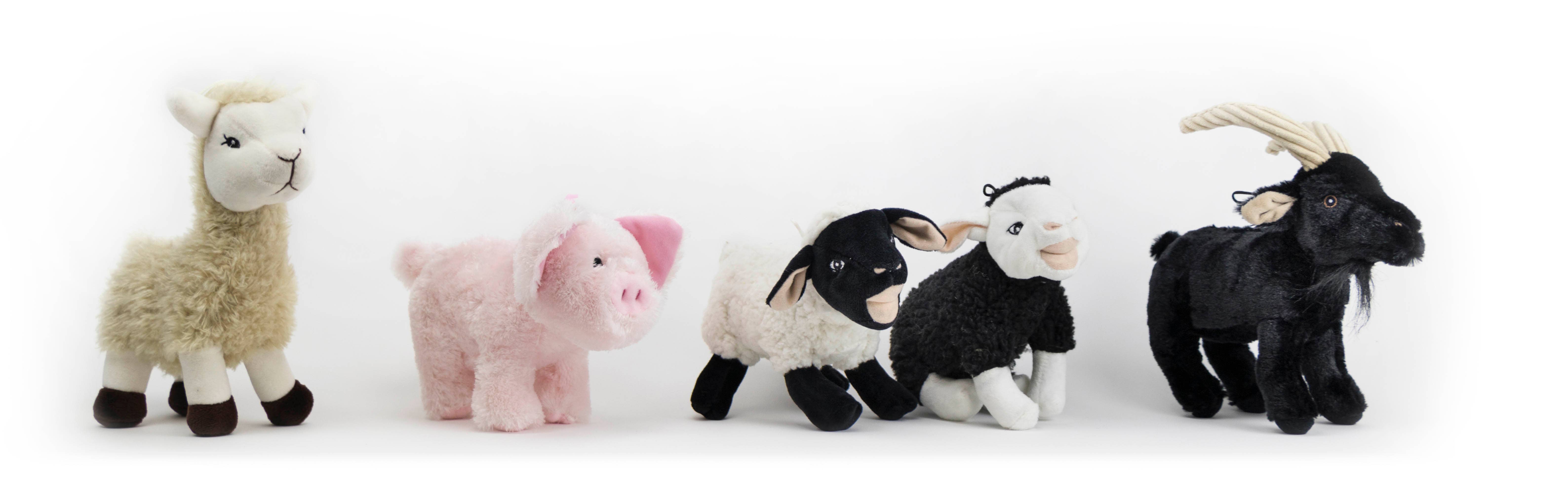 STEELDOG USA LLC - Vendita all'ingrosso Peluche - Cani - Peluche Lama Barnyard Baller con corpo in palla da tennis1