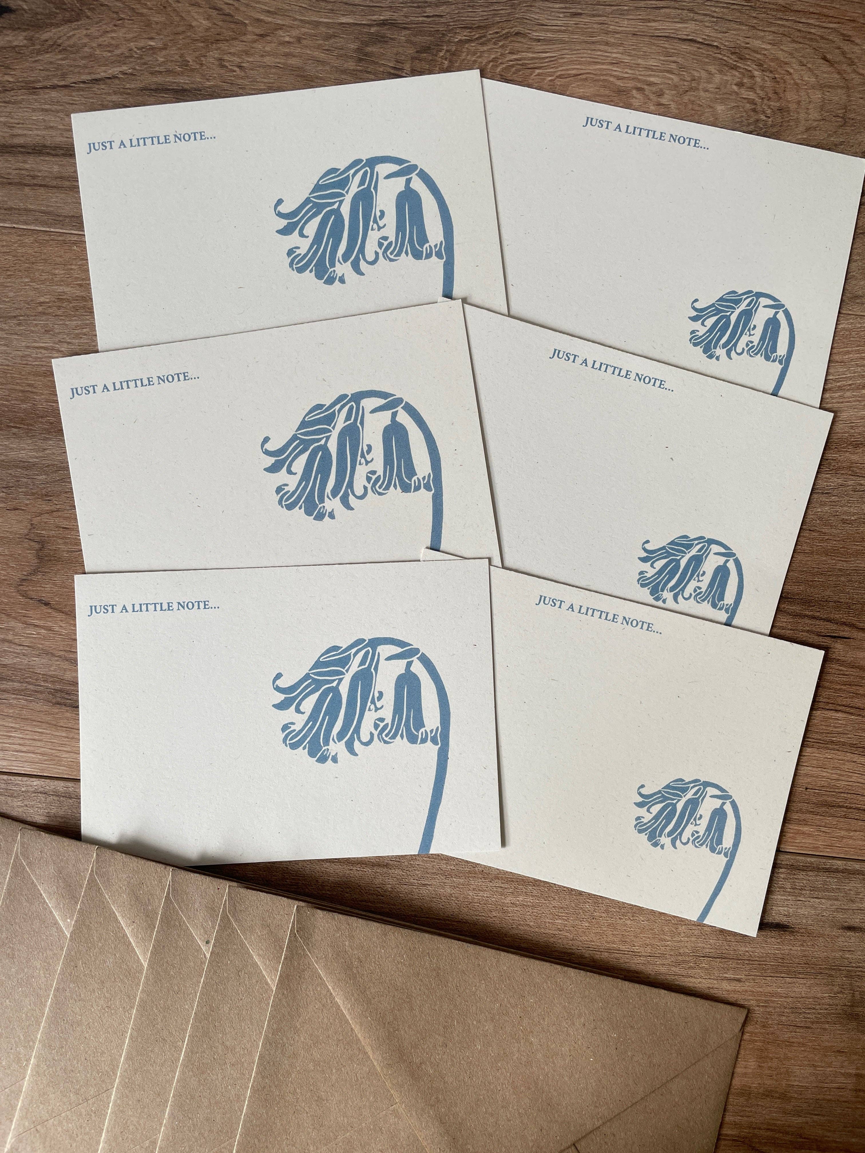 Jackdaw and Bear - Wholesale Stationery/Notecard Set - Bluebell Notecards- 6pk 1