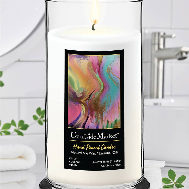 Courtside Market - Wholesale Jar/Filled Candle - Courtside Market KARMA II Status Candle Glass 18 oz1