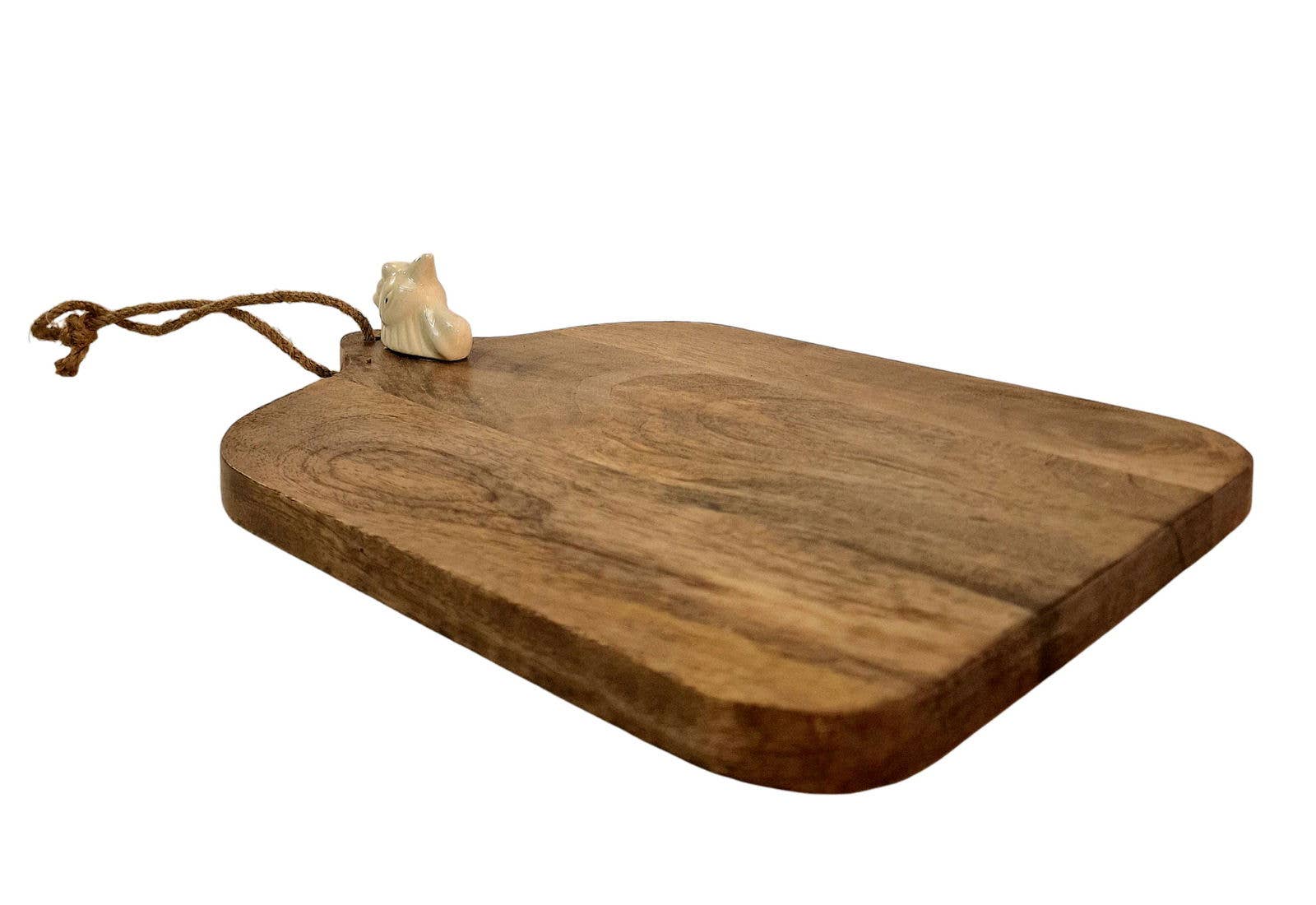 Geko Products - Wholesale Cutting Board - Large Mango Wood Chopping Board with Ceramic Chicken Head2