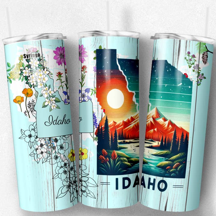 So Peachy Designs - Wholesale Insulated Mug/Tumbler - Idaho Tumbler, Idaho State Tumbler 1