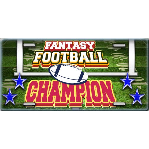 Fantasy Football Champion License Plate for wholesale by Make It Yours