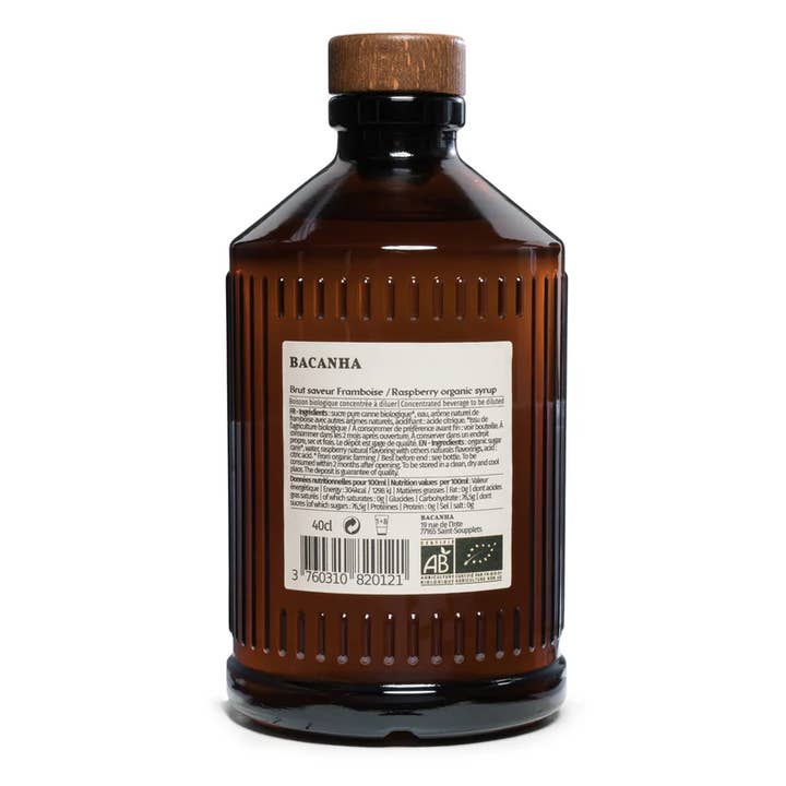 The French Farm - Wholesale Flavored Syrup - Bacanha Organic Raspberry Syrup 13.5oz1