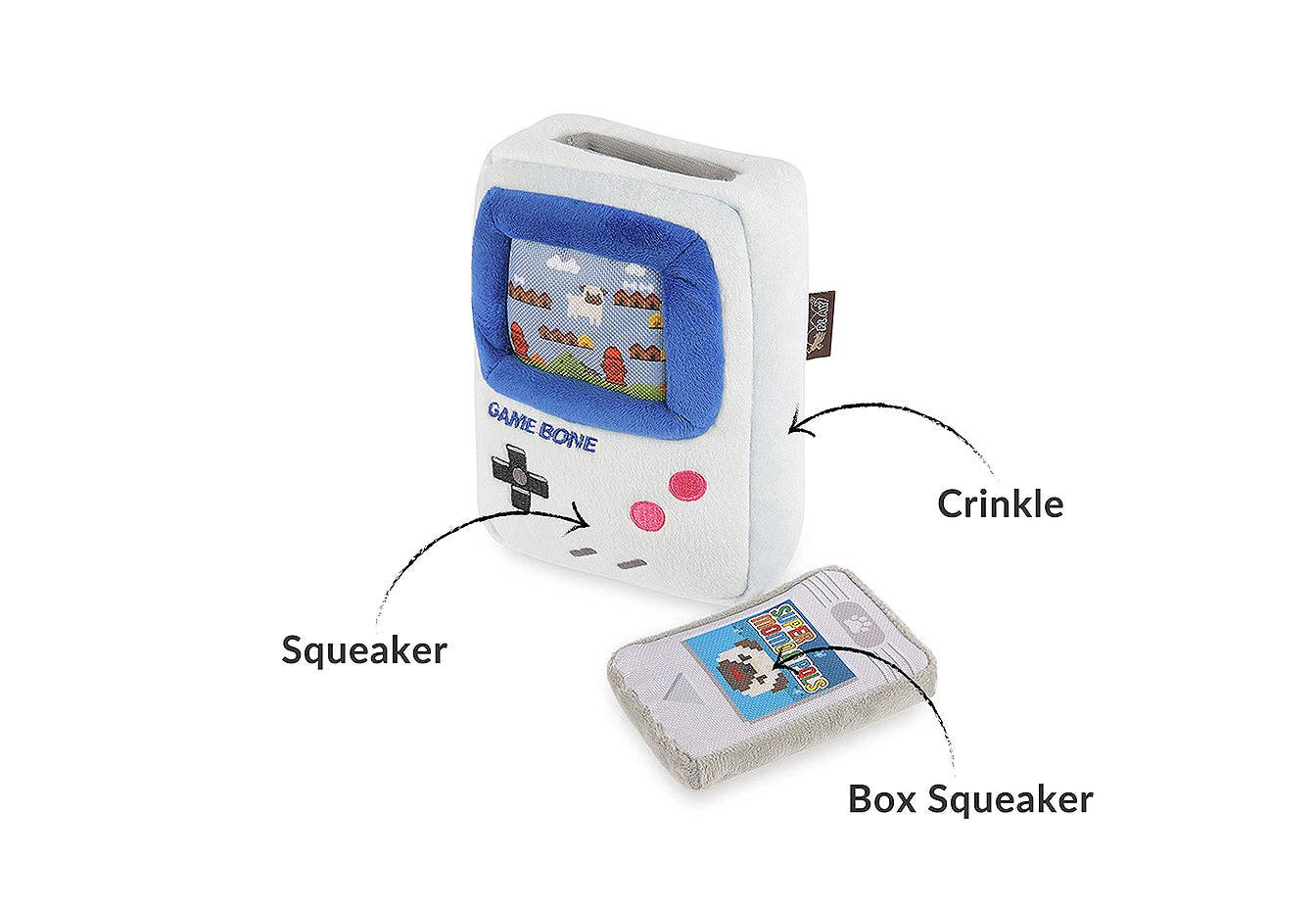 P.L.A.Y. Pet Lifestyle and You - Wholesale Pet Plush Toy - Dog - 90s Classics Game Bone1