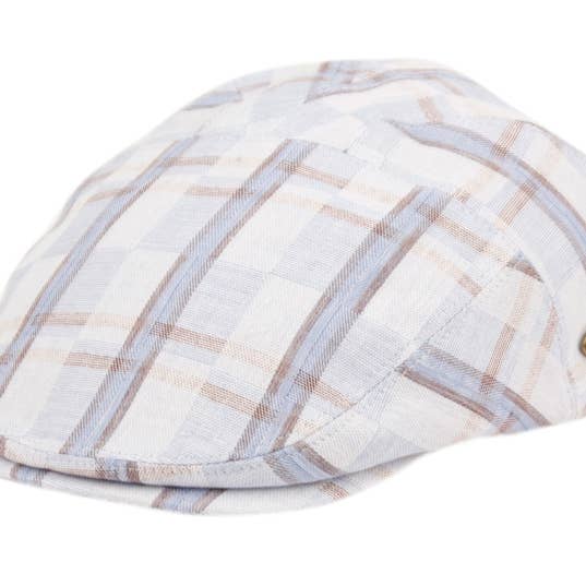Epoch hats - Wholesale Newsboy/Schoolboy Hat - Unisex - Cotton Slim Fit Six Panel Check Ivy Cap