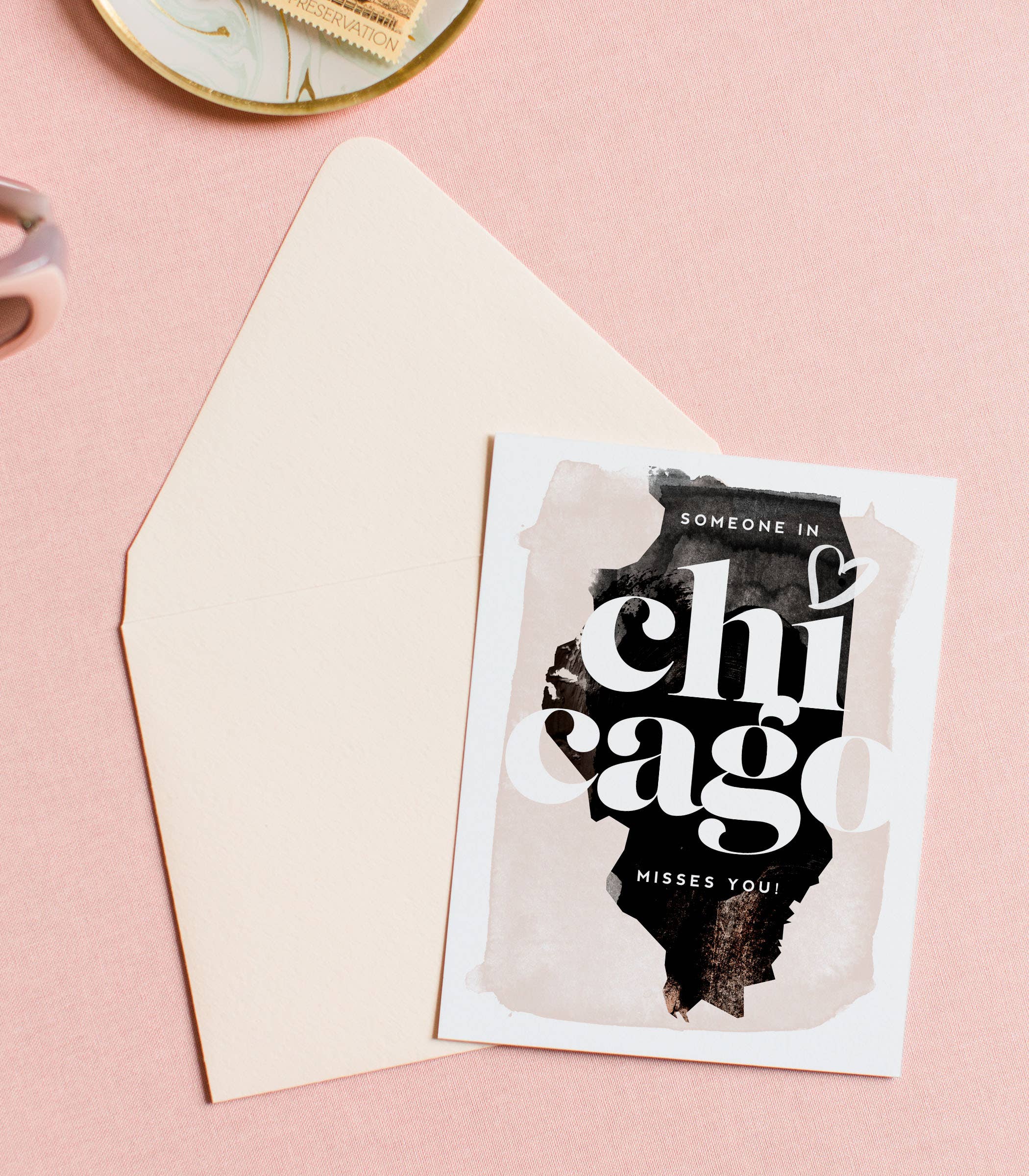 Kitty Meow Boutique - Wholesale Love Card - Someone In Chicago  Misses You - Love Greeting Card1