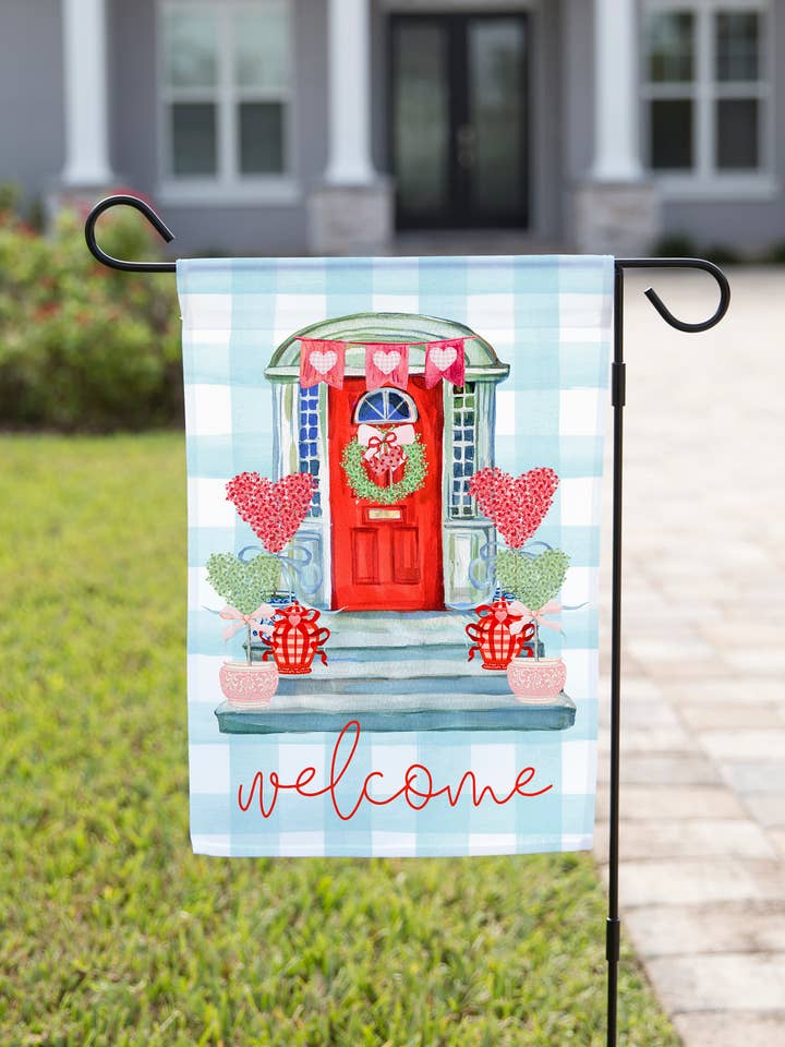 Valentinstag Gartenflagge – Willkommenstür für den Großhandel von The Navy Knot