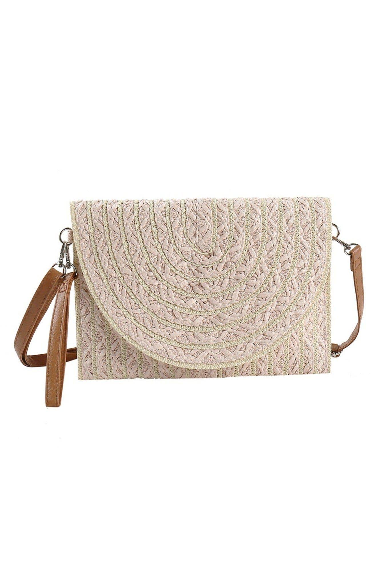 MiMi Wholesale - Wholesale Crossbody Bag - Women's - MB0215 Georgia Striped Straw Crossbody/Clutch6