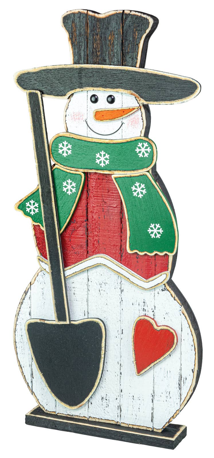 Hanna's Handiworks - Wholesale Decorative Tabletop Object - Christmas Snowman with Shovel Stander0