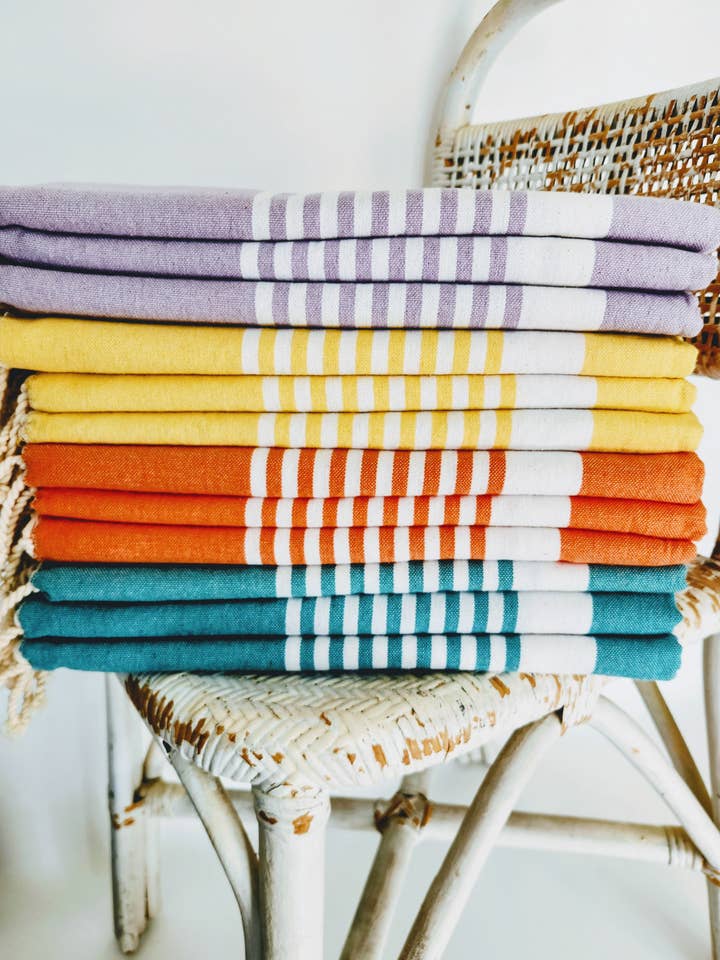 12 Strandlaken / Sarong / enkelvoudige set - Oranje zest voor wholesale door wonderfouta