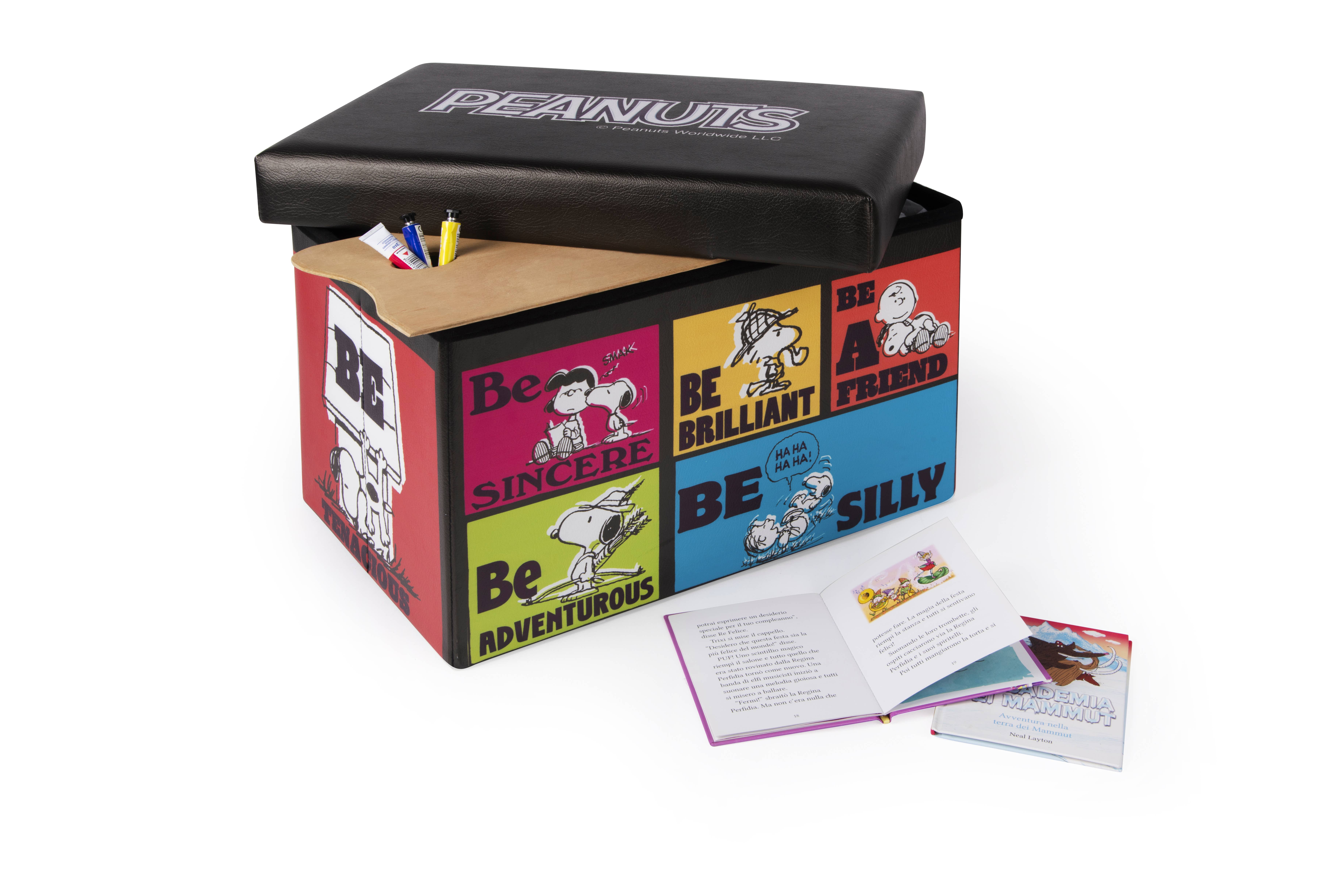 multicolour Peanuts Storage Box with Seat for wholesale on Faire2