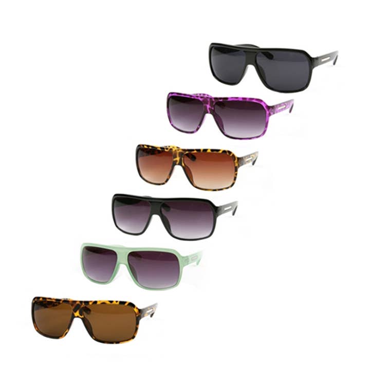 P2115 Wayfarer Vintage-Unisex-Sonnenbrille im Retro-Look für den Großhandel von Pop Fashionwear Inc