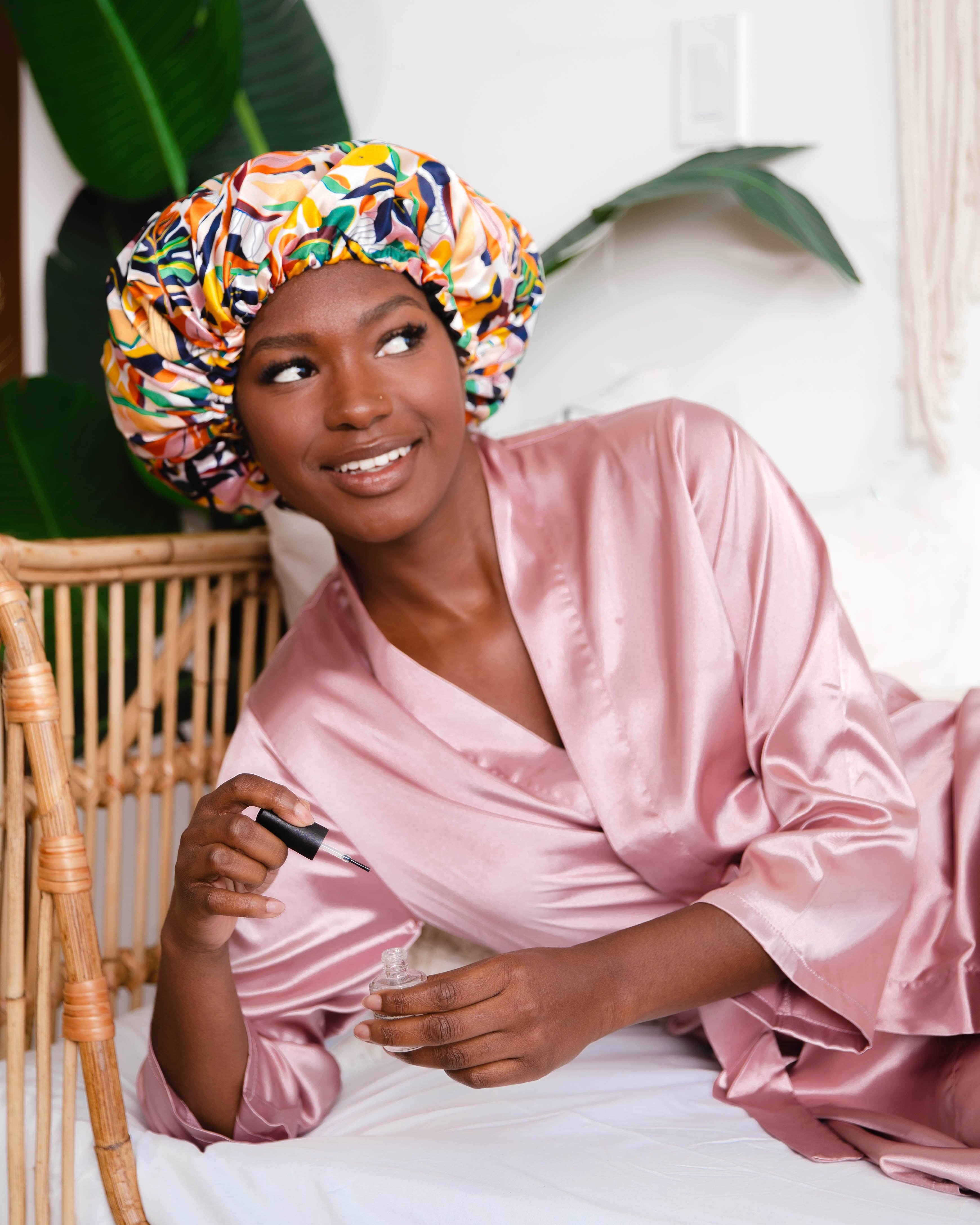 Glow by Daye - Wholesale Sleep Cap / Bonnet - Women's - G x D Adjustable Satin Bonnet3