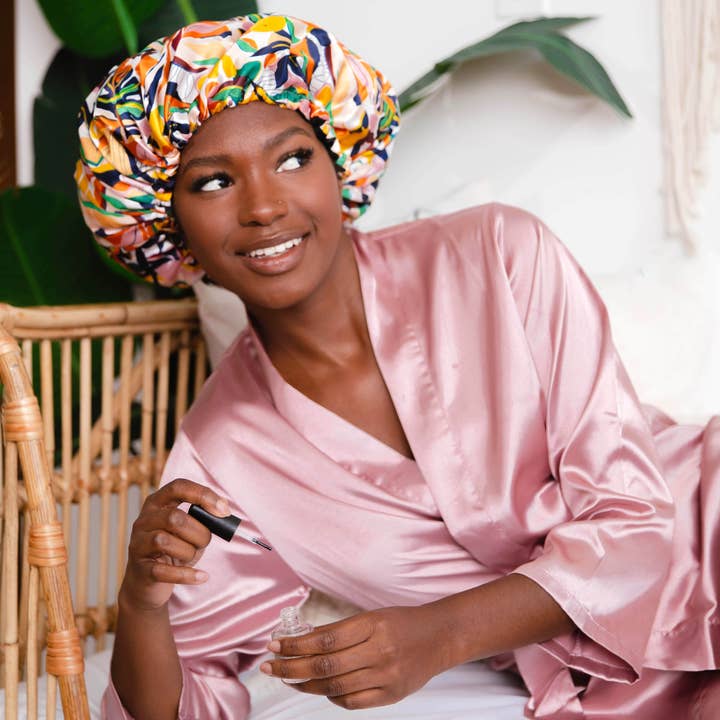 Glow by Daye - Wholesale Sleep Cap / Bonnet - Women's - G x D Adjustable Satin Bonnet3