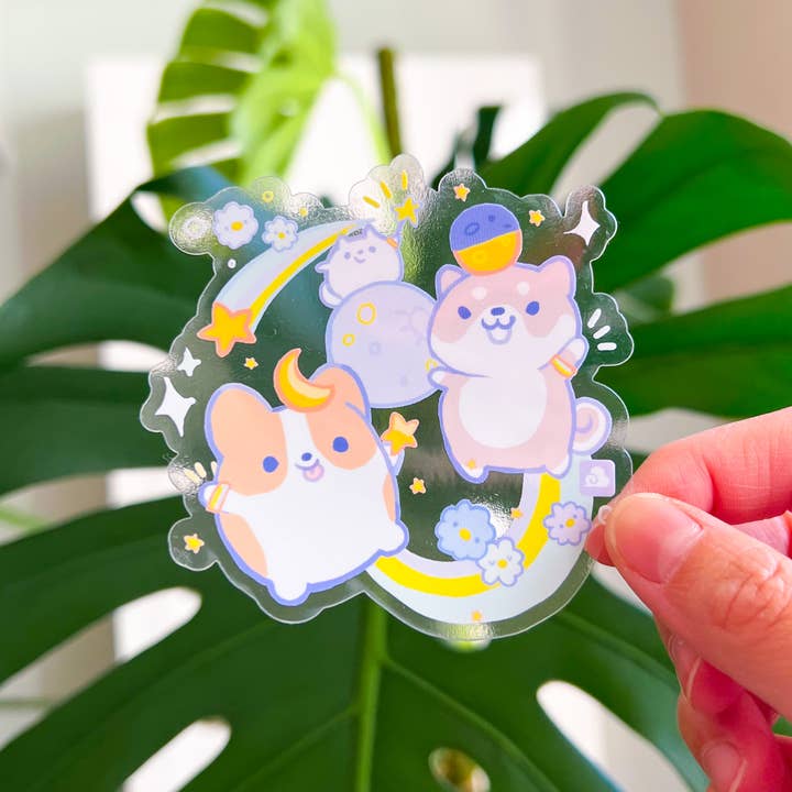 Thousand Skies - Wholesale Sticker - Vinyl Sticker Starlight Corgi Shiba Pom