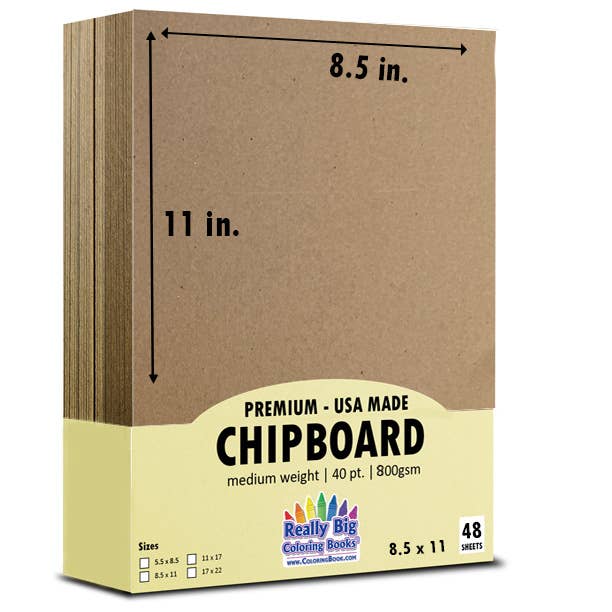 Really Big Coloring Books | ColoringBook.com - Wholesale Craft Supplies - Chipboard 8.5 x 11 – 48 Sheets