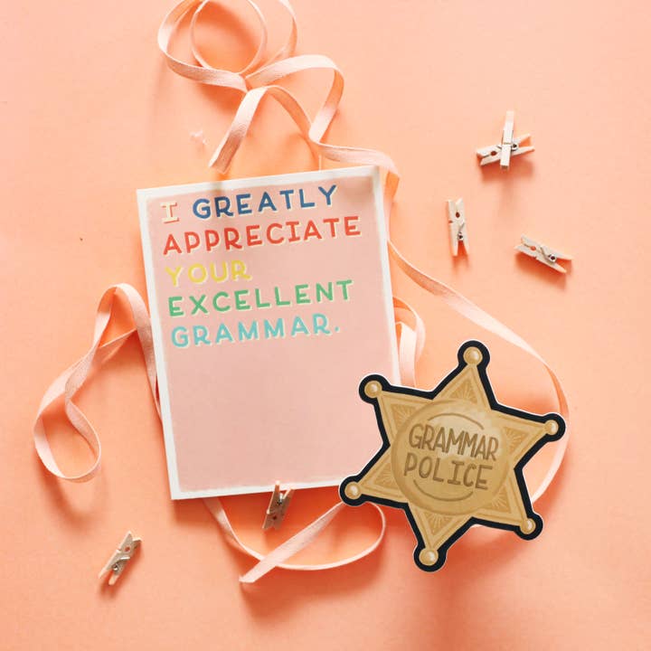 Slightly Stationery - Vendita all'ingrosso Adesivo - Adesivo grammatica Polizia
