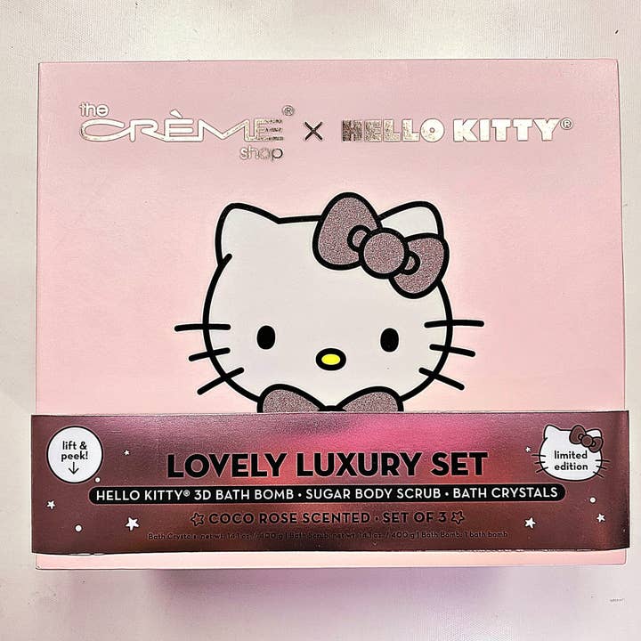 Crover - Wholesale Bath & Body Set - Hello Kitty Luxury Spa Gift Set with Bath Bomb & Scrub1