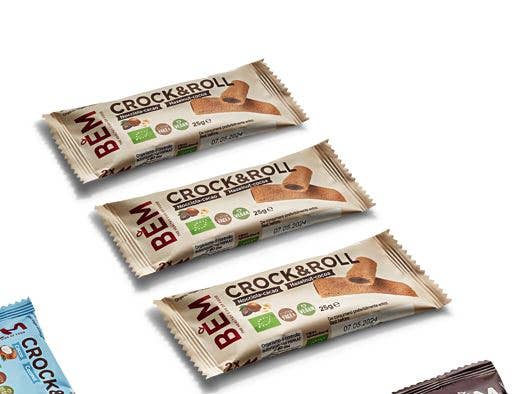 BEM Snacks - Wholesale Snack Bar - Hazelnut Crock 'n' Roll Healthy Snack 100% Made Italy3