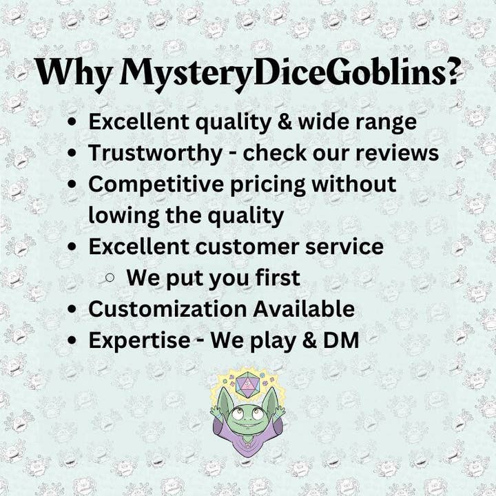 Mystery Dice Goblin - Wholesale Dice - Square Dice Tray7
