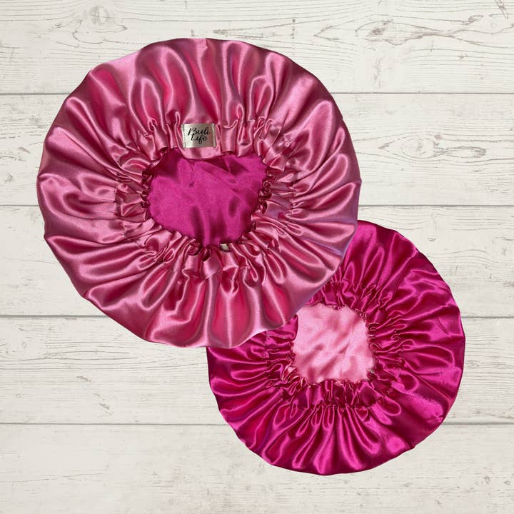 Cuffia reversibile rosa e rosa acceso per la vendita all'ingrosso da parte di Buli Life