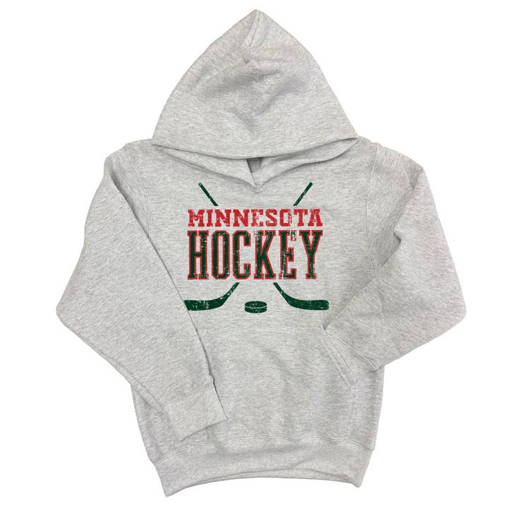 MN Hockey Hoodie - Youth for wholesale by 218 Clothing + Gift