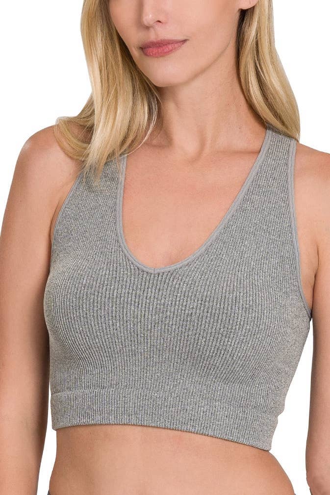 Vanilla Monkey - Wholesale Tank Top - Women's - Ribbed Cropped Racerback Tank Top5