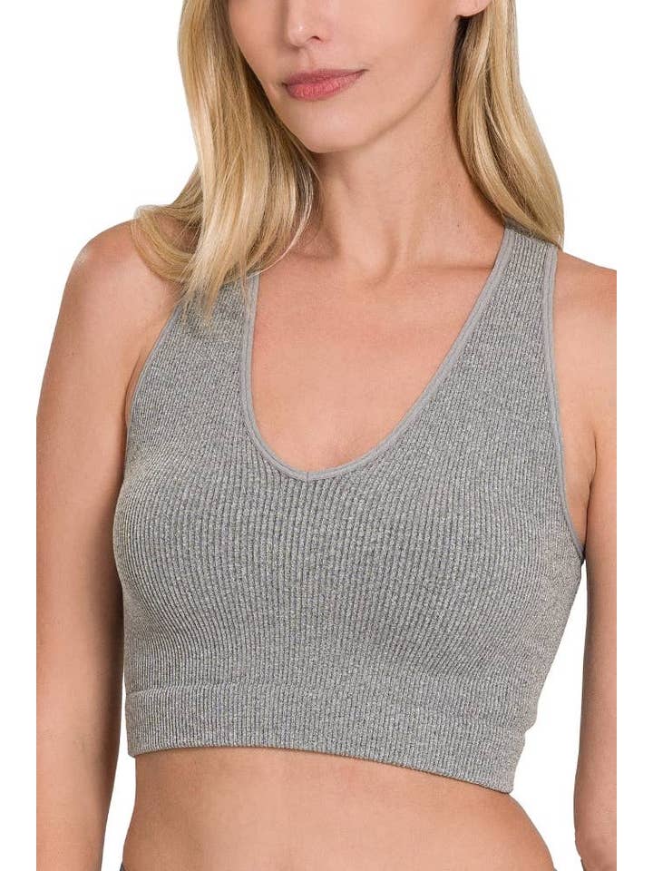 Vanilla Monkey - Wholesale Tank Top - Women's - Ribbed Cropped Racerback Tank Top5